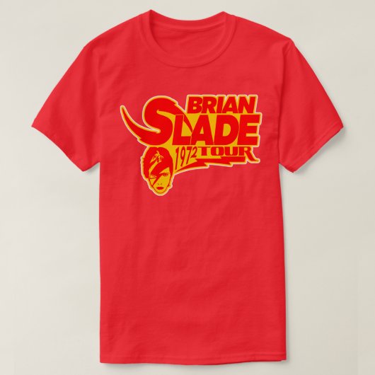 Brien Slade Tour 1972 T-shirt (Design voorkant)