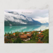 Brienz Zwitserland & blauwgroen meer Brienzersee Briefkaart (Voorkant)
