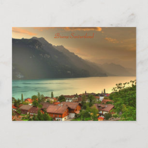 Brienz Zwitserland & Brienzersee - Zwitsers Alpen Briefkaart
