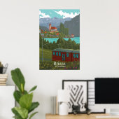 Brienz Zwitserland Reisposter Poster (Thuiskantoor)