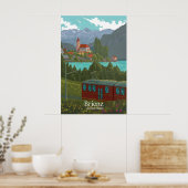 Brienz Zwitserland Reisposter Poster (Keuken)