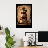 Brier Island LightHouse Poster (Thuiskantoor)