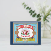 Brier Roos Maple Syrup Crate Label Briefkaart (Staand voorkant)