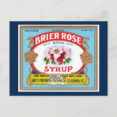  Brier Roos Maple Syrup Crate Label Briefkaart (Voorkant)