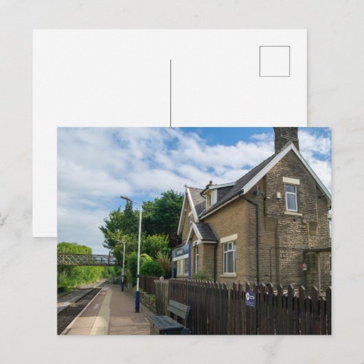 Brierfield Railway Station, Lancashire Briefkaart (Voorkant / Achterkant)
