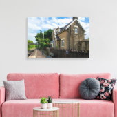 Brierfield Railway Station, Lancashire Canvas Afdruk (Insitu (Woonkamer))