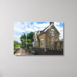 Brierfield Railway Station, Lancashire Canvas Afdruk