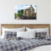 Brierfield Railway Station, Lancashire Canvas Afdruk (Insitu (Slaapkamer))