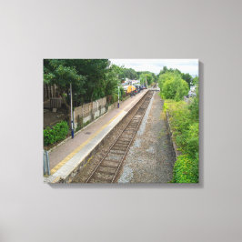 Brierfield Railway Station, Lancashire Canvas Afdruk