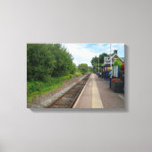 Brierfield Railway Station, Lancashire Canvas Afdruk (Voorkant)