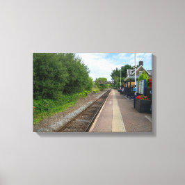 Brierfield Railway Station, Lancashire Canvas Afdruk