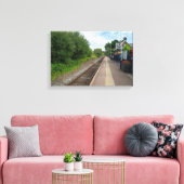 Brierfield Railway Station, Lancashire Canvas Afdruk (Insitu (Woonkamer))