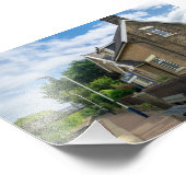 Brierfield Railway Station, Lancashire Foto Afdruk (Hoek)