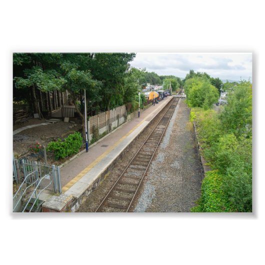 Brierfield Railway Station, Lancashire Foto Afdruk (Voorkant)