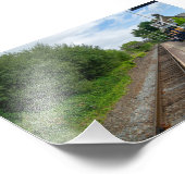 Brierfield Railway Station, Lancashire Foto Afdruk (Hoek)