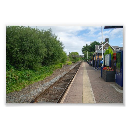Brierfield Railway Station, Lancashire Foto Afdruk (Voorkant)