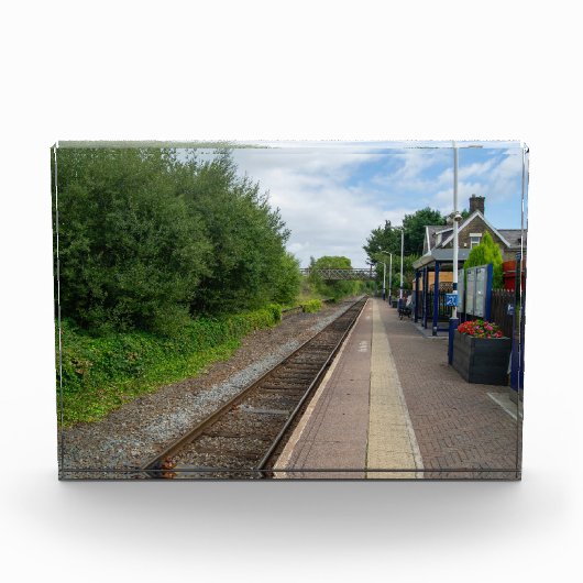 Brierfield Railway Station, Lancashire Fotoblokken (Voorkant)