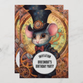 Briesnout Steampunk Dier Aangepaste naam Kaart (Voorkant / Achterkant)