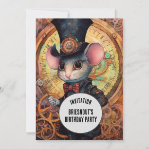 Briesnout Steampunk Dier Aangepaste naam Kaart