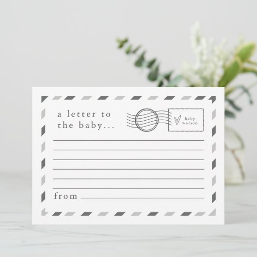 Brieven aan de Baby Advieskaart (Staand voorkant)