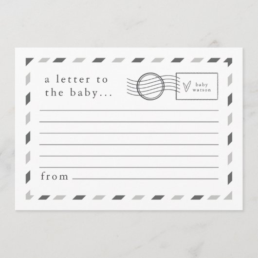 Brieven aan de Baby Advieskaart (Voorkant)