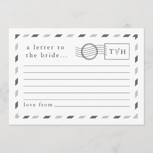 Brieven aan de Bruid Advieskaart (Voorkant)