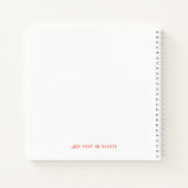 Brieven aan de bruid Douche Bachelorette Gastenboe Notitieboek (Achterkant)