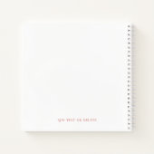 Brieven aan de bruid Douche Bachelorette Gastenboe Notitieboek (Achterkant)