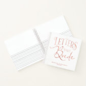 Brieven aan de bruid Douche Bachelorette Gastenboe Notitieboek (Binnen)