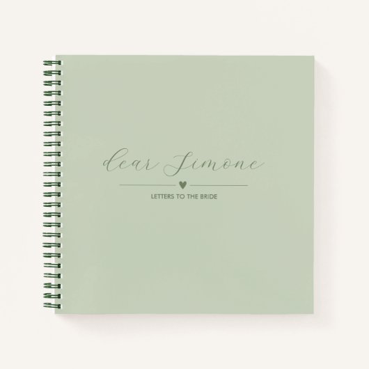 Brieven aan de bruid | Gast Notitieboek | lichtwij (Voorkant)