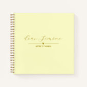 Brieven aan de bruid gastenboek | botergeel notitieboek (Voorkant)