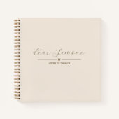 Brieven aan de bruid gastenboek | lichtneutraal notitieboek (Voorkant)