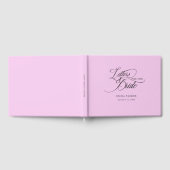 Brieven aan de Bruid, Modern, Elegant, Roze Gastenboek (Volledig)