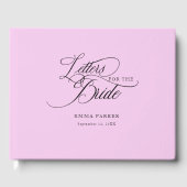Brieven aan de Bruid, Modern, Elegant, Roze Gastenboek (Voorkant)