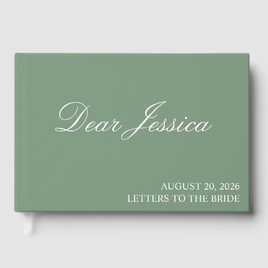 Brieven aan de bruid plakboek gepersonaliseerd, da gastenboek (Voorkant)