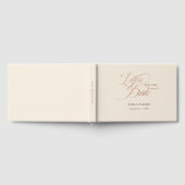 Brieven aan de bruid, Roos-Goud-Folie, Beige Gastenboek (Volledig)