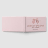 Brieven aan de bruid, Roze Bow Keepsake roos Gold Gastenboek (Volledig)