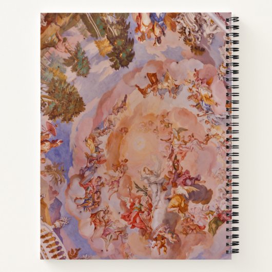 Brieven aan de bruid Soft Renaissance Rococo Notitieboek (Achterkant)