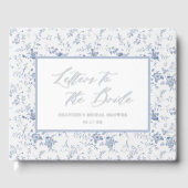 Brieven aan de Bruid Toile Bruiloft Gastenboek (Voorkant)