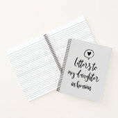 Brieven aan de dochter van Heaven Grief Notitieboe Notitieboek (Binnen)