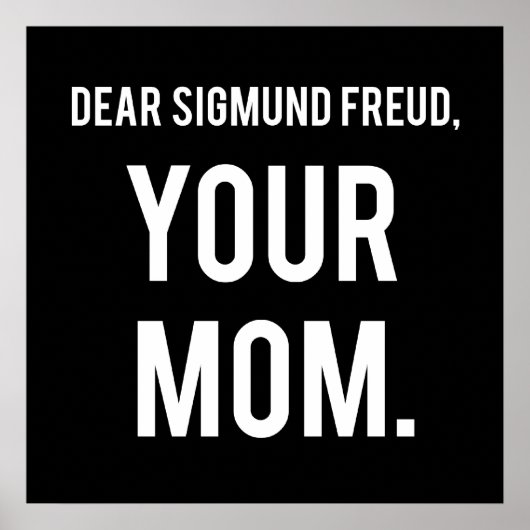 Brieven aan de dodenbevolking: Sigmund Freud Poster (Voorkant)