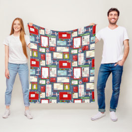 Brieven aan de kerstman fleece deken