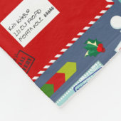 Brieven aan de kerstman fleece deken (Hoek)