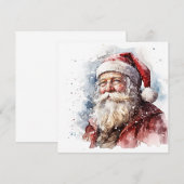 "Brieven aan de Kerstman: Kerstwensen versturen" Notitiekaartje (Voorkant / Achterkant)