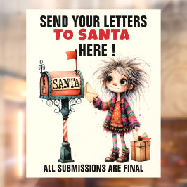 BRIEVEN AAN DE KERSTMAN - Lees maar ... Raamsticker