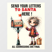 BRIEVEN AAN DE KERSTMAN - Lees maar ... Raamsticker (Vel)