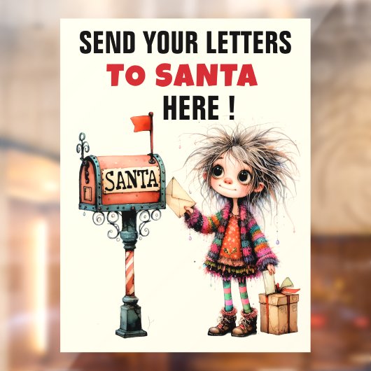BRIEVEN AAN DE KERSTMAN - Lees ... Raamsticker (Vel 2)