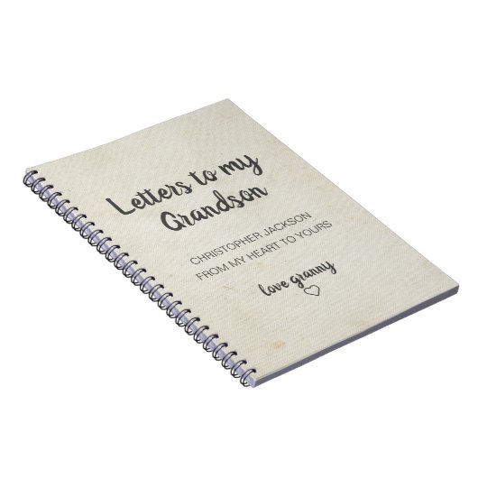 Brieven aan de My Grandson Keepomwille Journal Notitieboek (Rechterzijde)