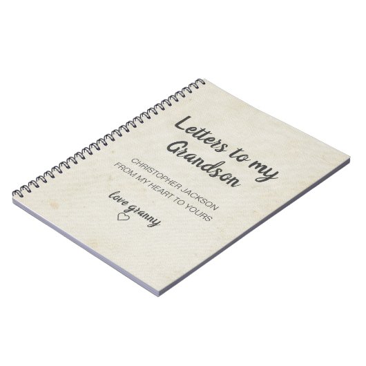 Brieven aan de My Grandson Keepomwille Journal Notitieboek (Linkerzijde)