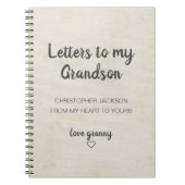 Brieven aan de My Grandson Keepomwille Journal Notitieboek (Voorkant)